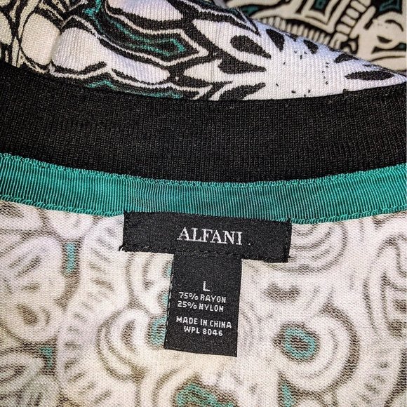 Alfani Womens Cardigan Sweater Size Large Multicolor Button Down - Picture 6 of 6